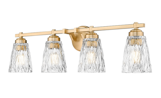 1960-4V-MGLD - Andree 4 Light 32" Vanity - Modern Gold