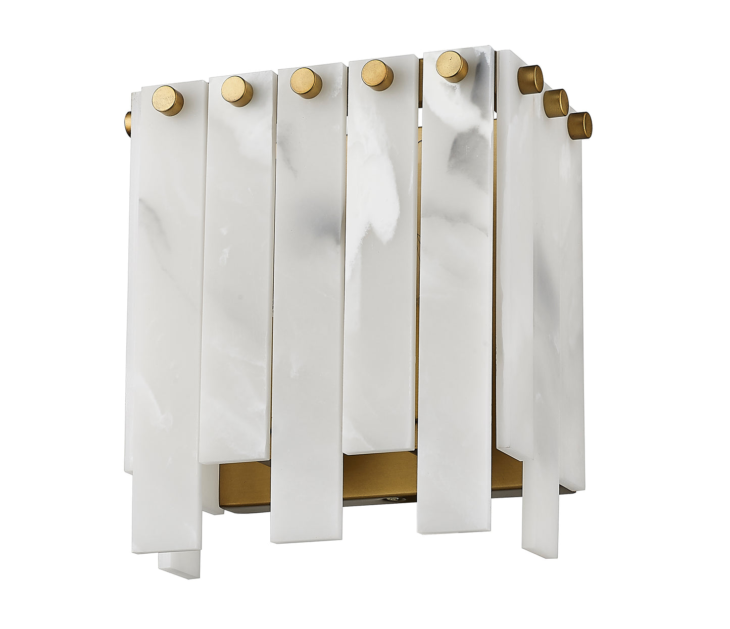345-2S-RB - Viviana 2 Light Wall 8" Sconce - Rubbed Brass