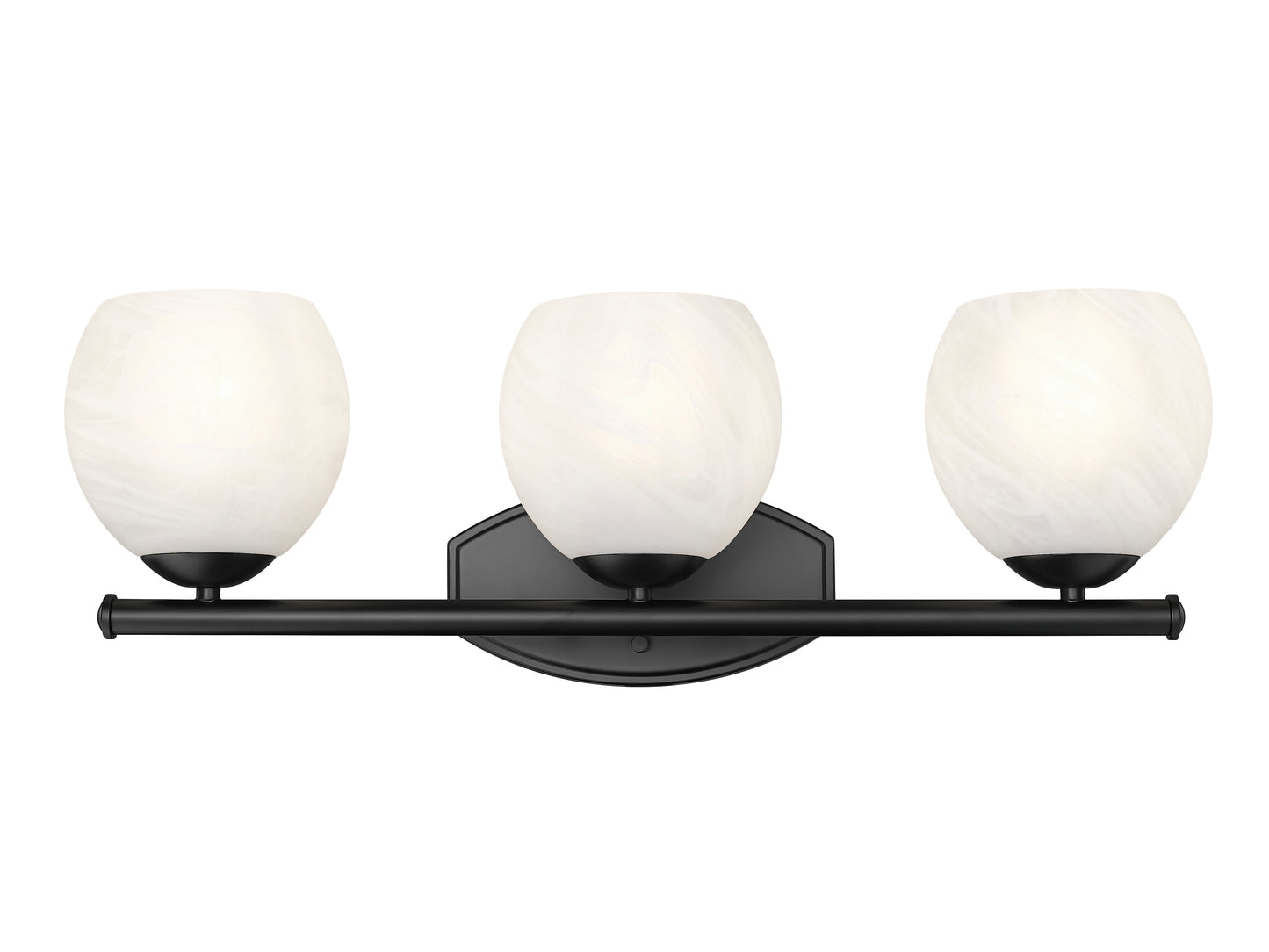 1963-3V-MB - Colette 3 Light 24" Vanity - Matte Black