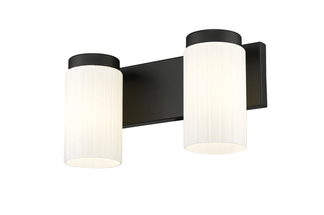 746-2V-MB - Burk 2 Light 14" Vanity - Matte Black