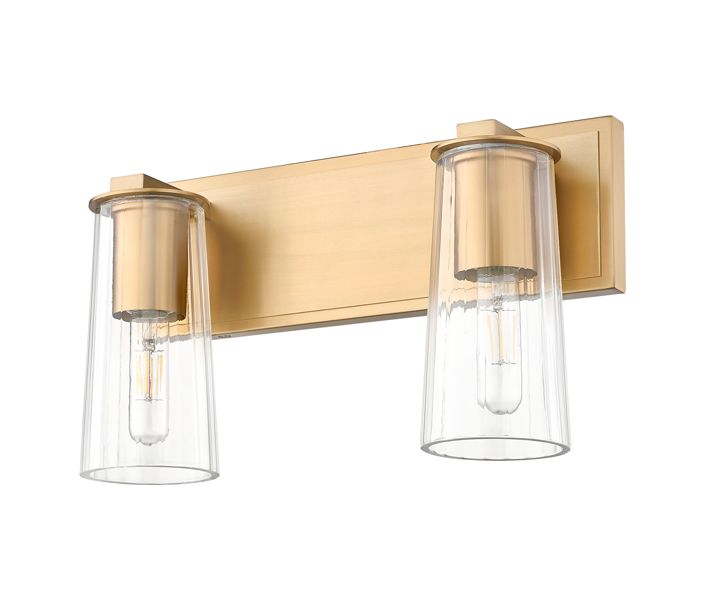 826-2V-MGLD - Titus 2 Light 16" Vanity - Modern Gold