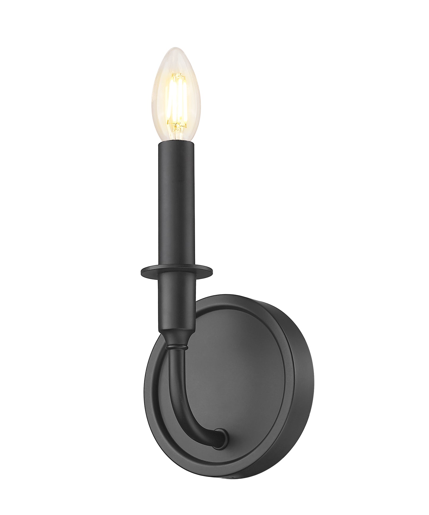 3049-1S-MB - Tova 1 Light Wall 13" Sconce - Matte Black