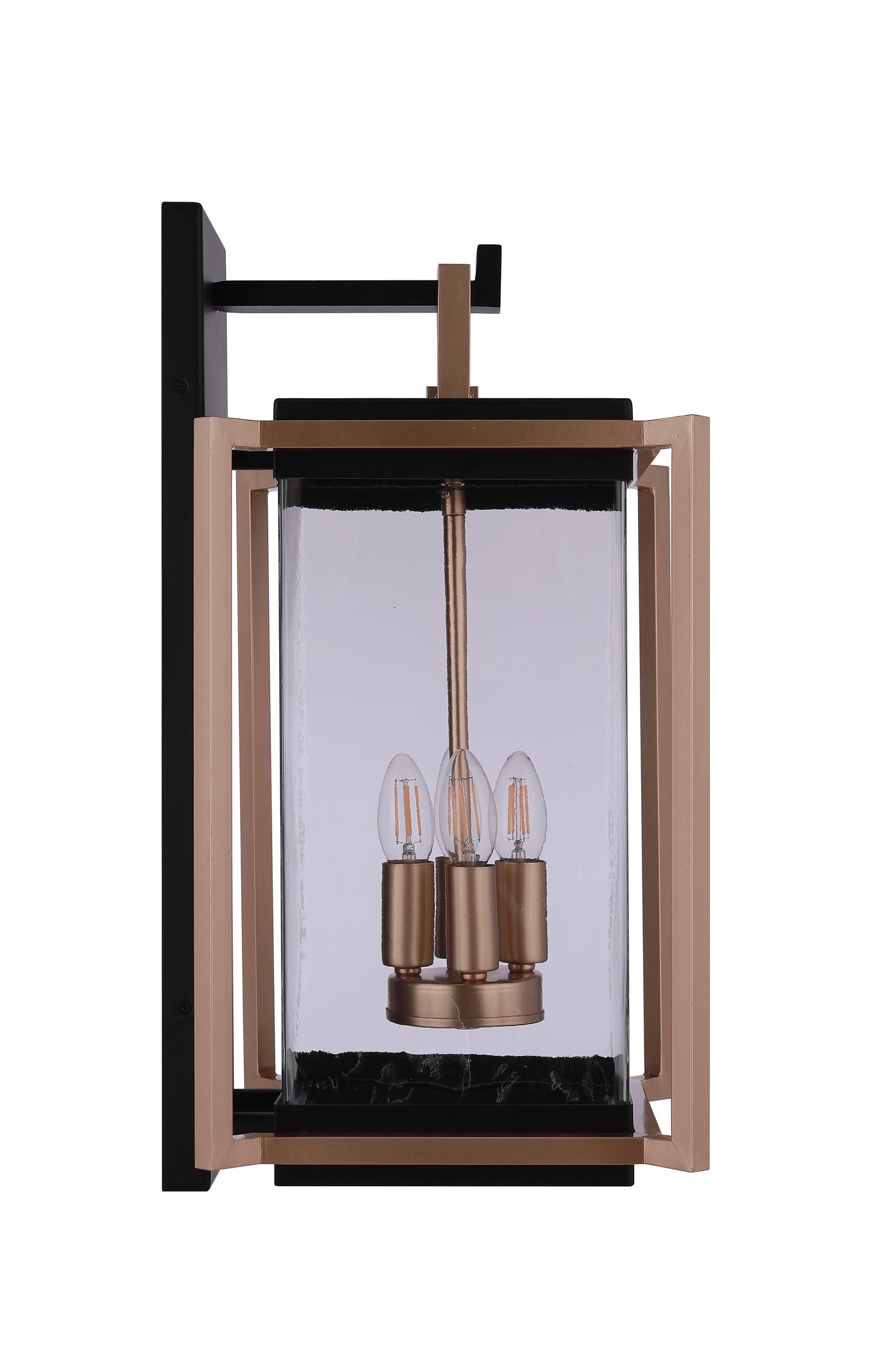 ZA6524-MNSB - Metalwork 4 Light 22" High Outdoor Wall Lantern - Midnight / Satin Brass