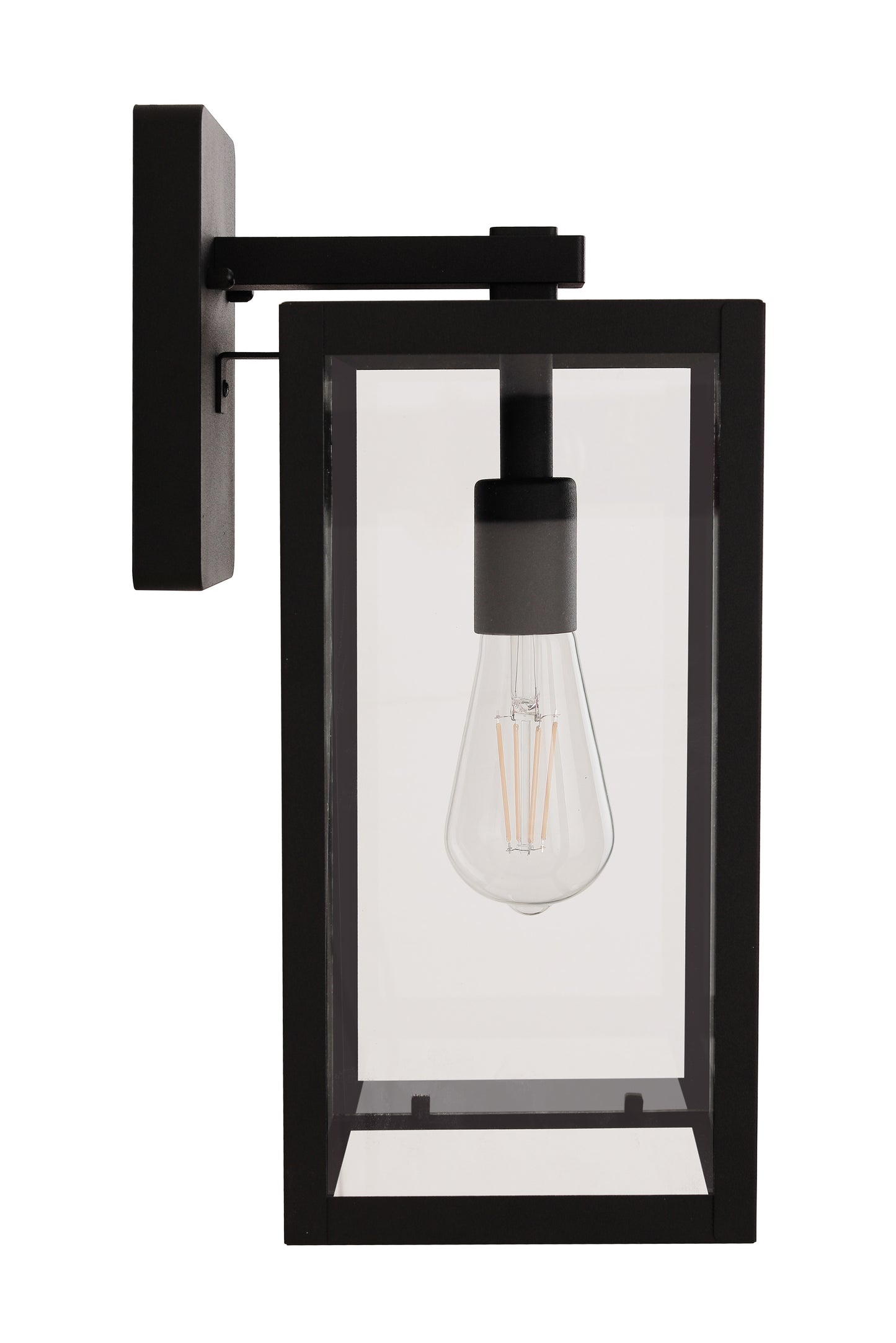 ZA7114-TB - Harris 1 Light 16" High Outdoor Wall Lantern - Textured Black