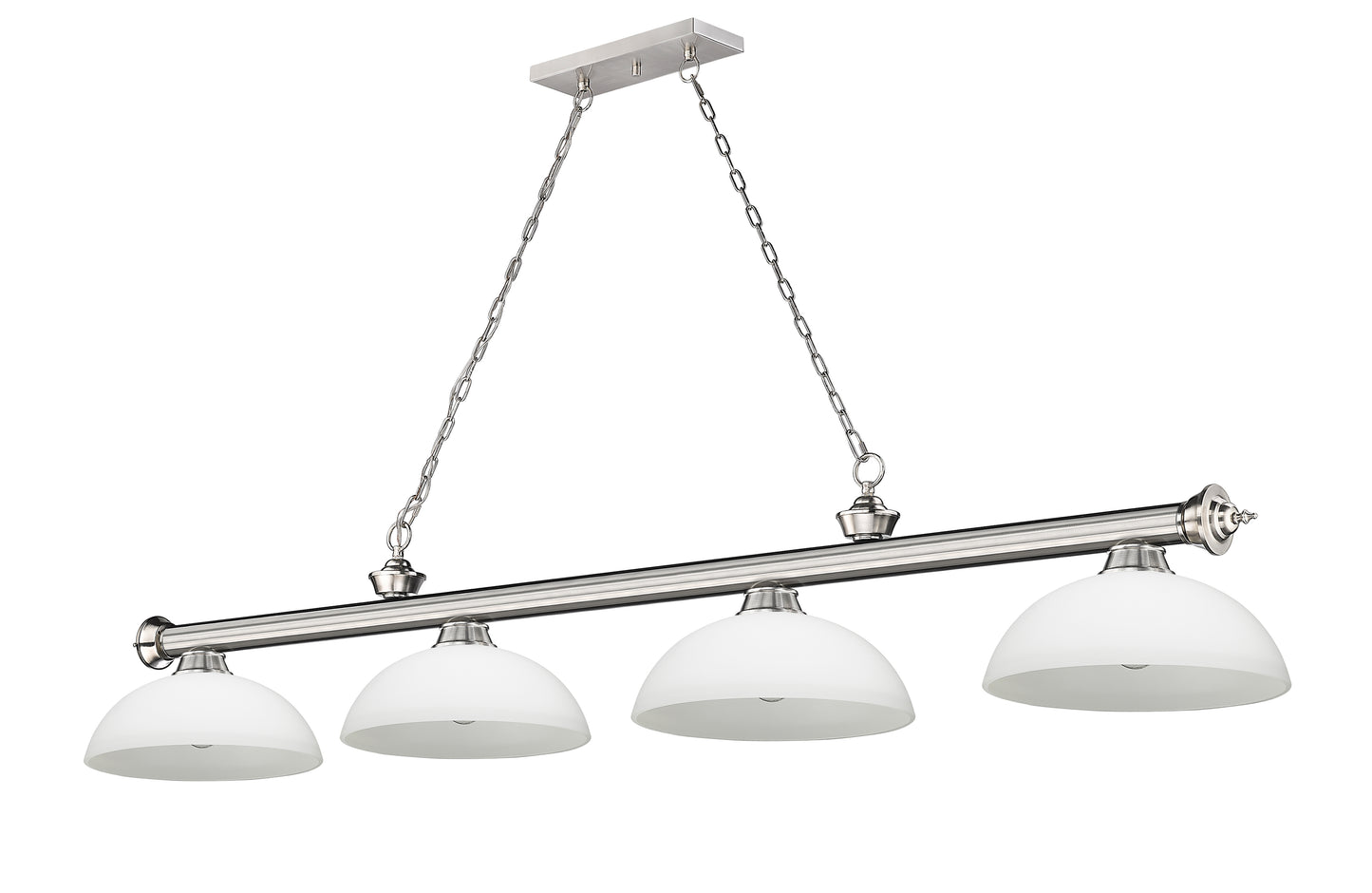 2306-4BN-DMO14 - Cordon 4 Light 81" Billiard - Brushed Nickel
