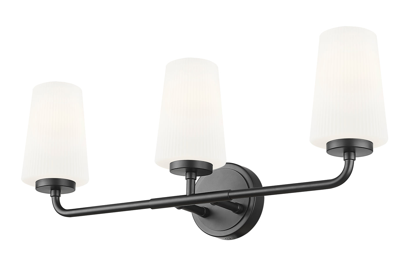 7005-3V-MB - Montford 3 Light 24" Vanity - Matte Black