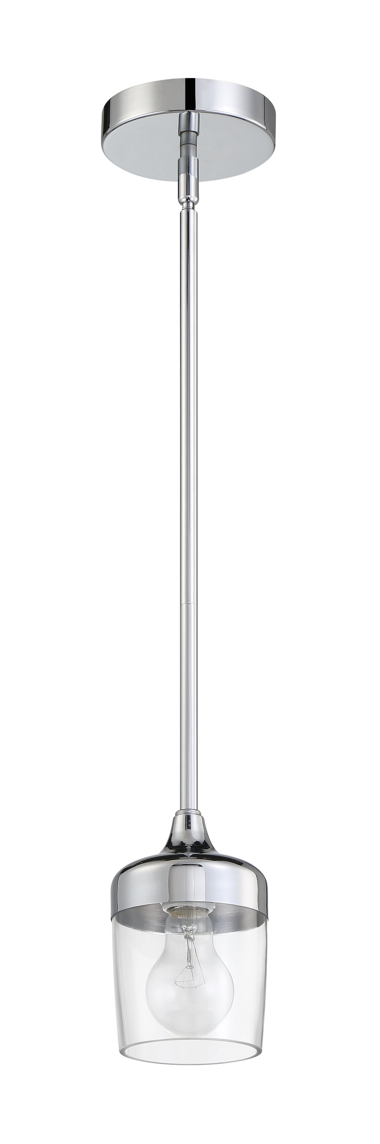 58191-CH - Wrenn 1 Light 5.12" Wide Mini Pendant - Chrome