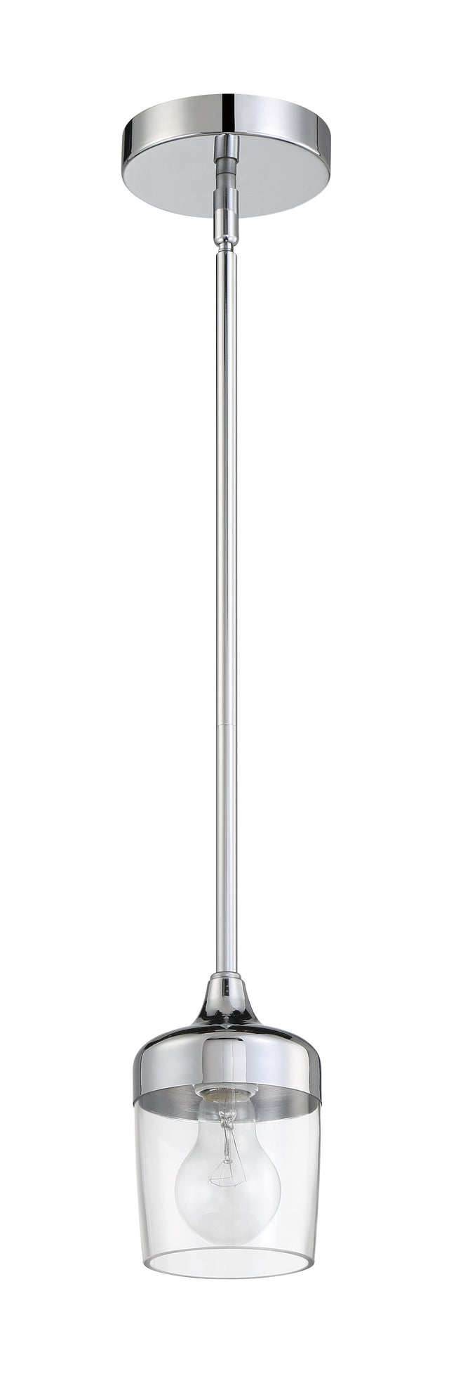 58191-CH - Wrenn 1 Light 5.12" Wide Mini Pendant - Chrome