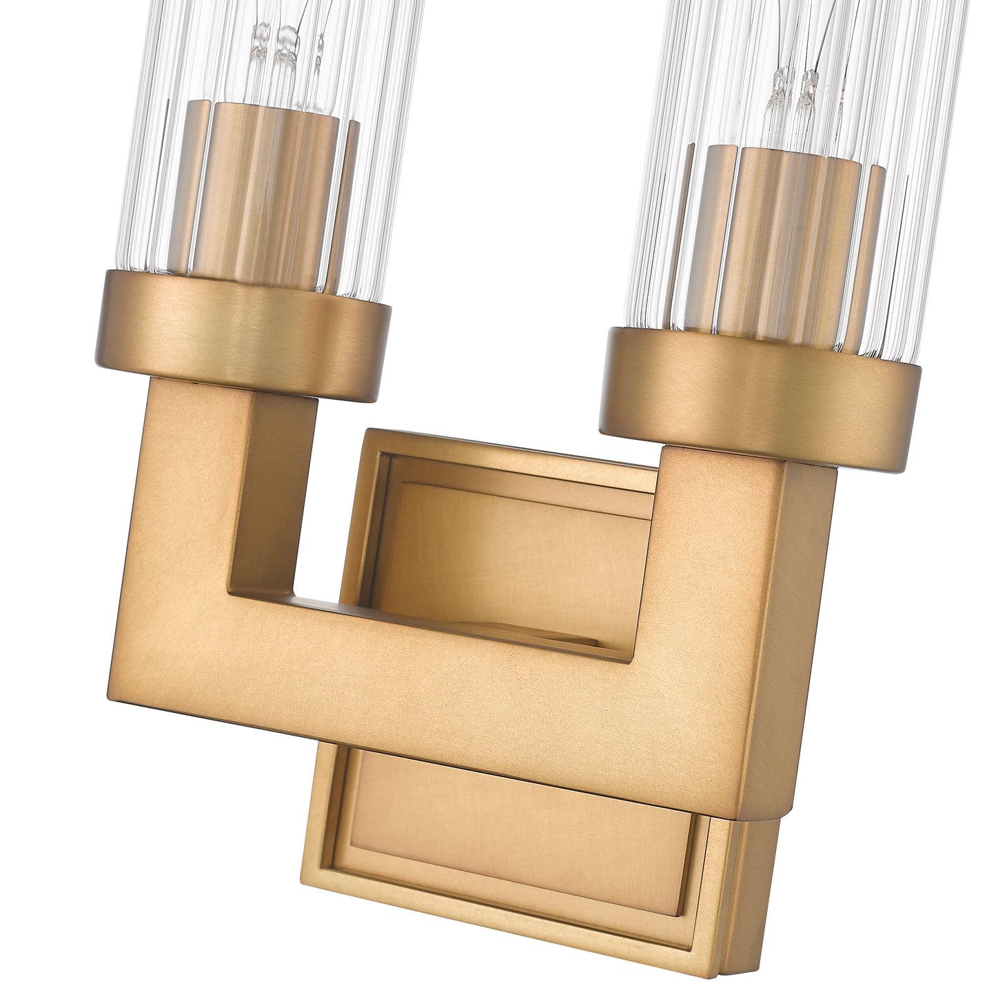 740-2S-RB - Beau 2 Light Wall 17" Sconce - Rubbed Brass