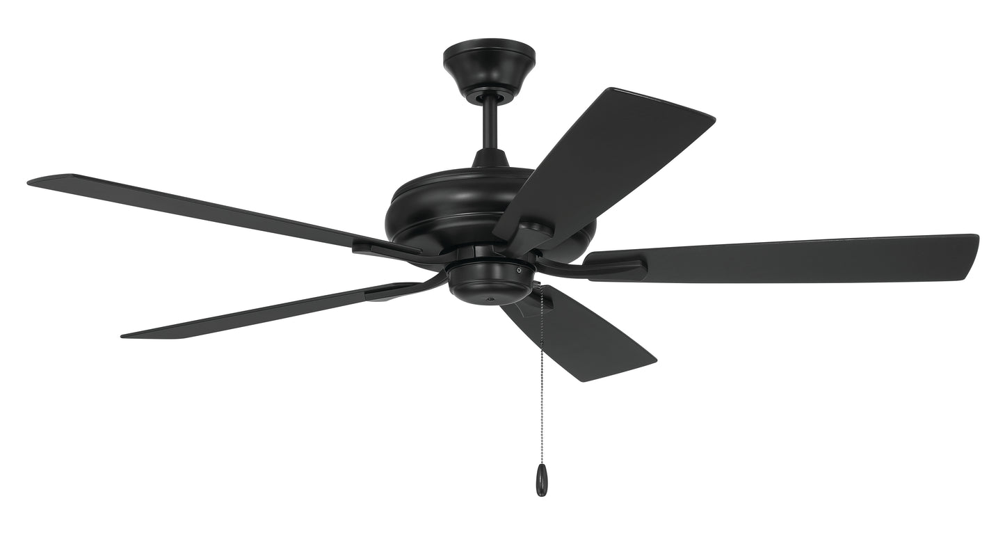 ECF52FB5-FBGW - Eos 52" 5 Blade Ceiling Fan with Light Kit - Flat Black
