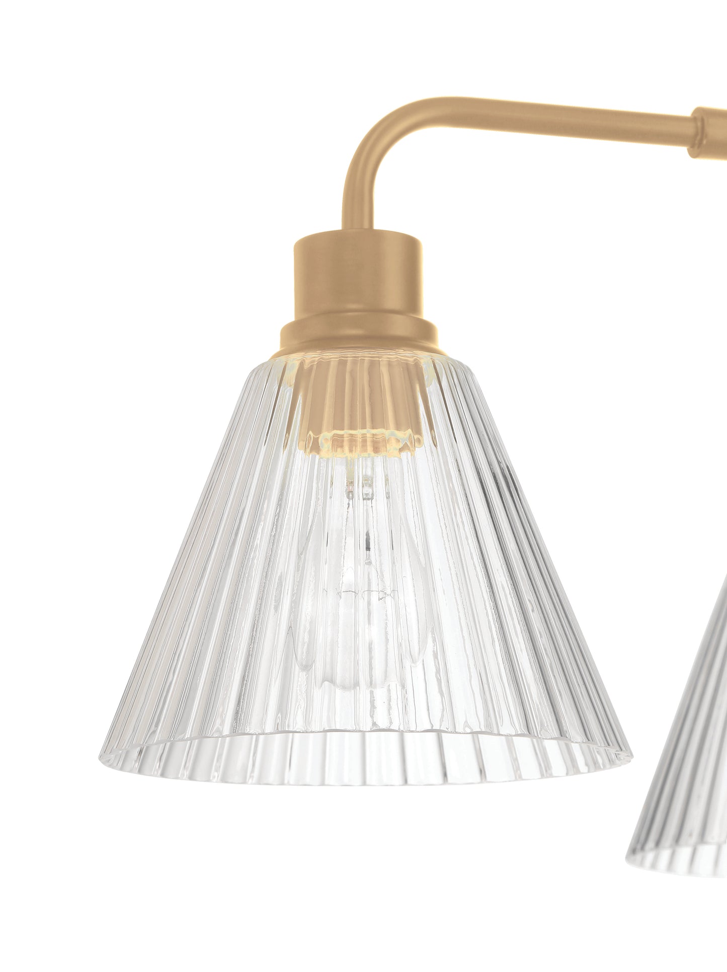 61124-CPZ - Pleated 4 Light 30" Wide Chandelier - Premium Bronze