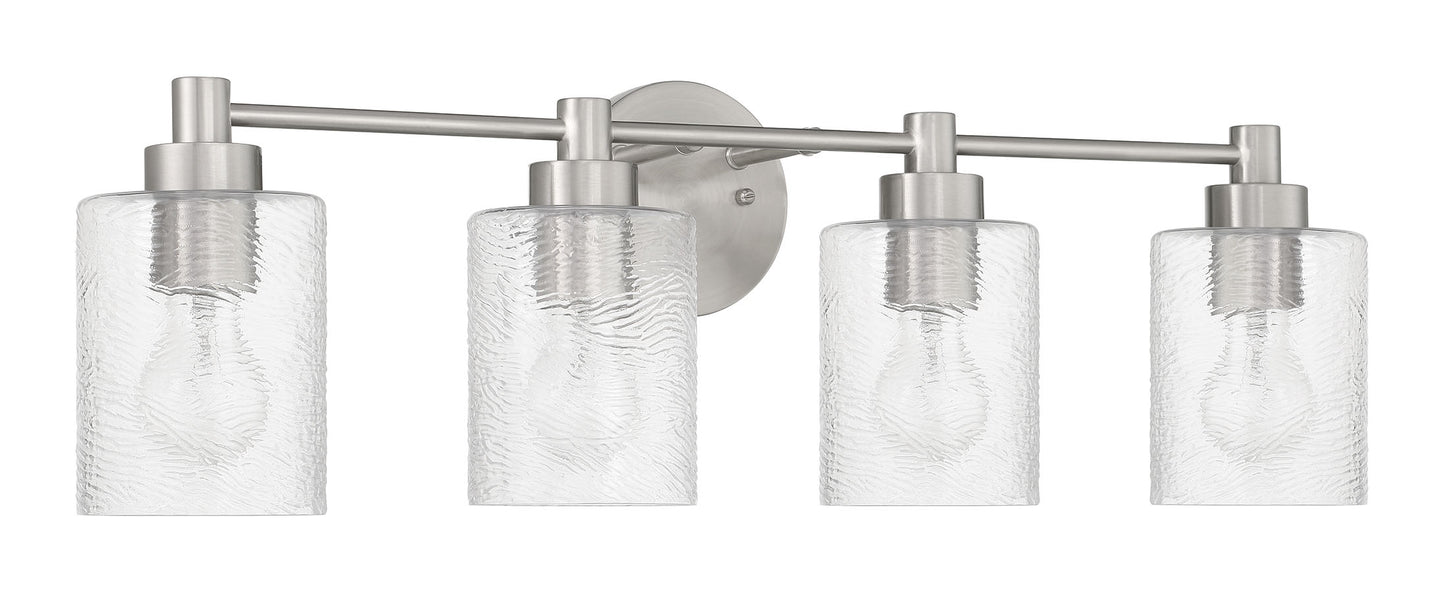 60204-BNK - Lyndsey 4 Light 28" Wide Vanity Light - Brushed Nickel