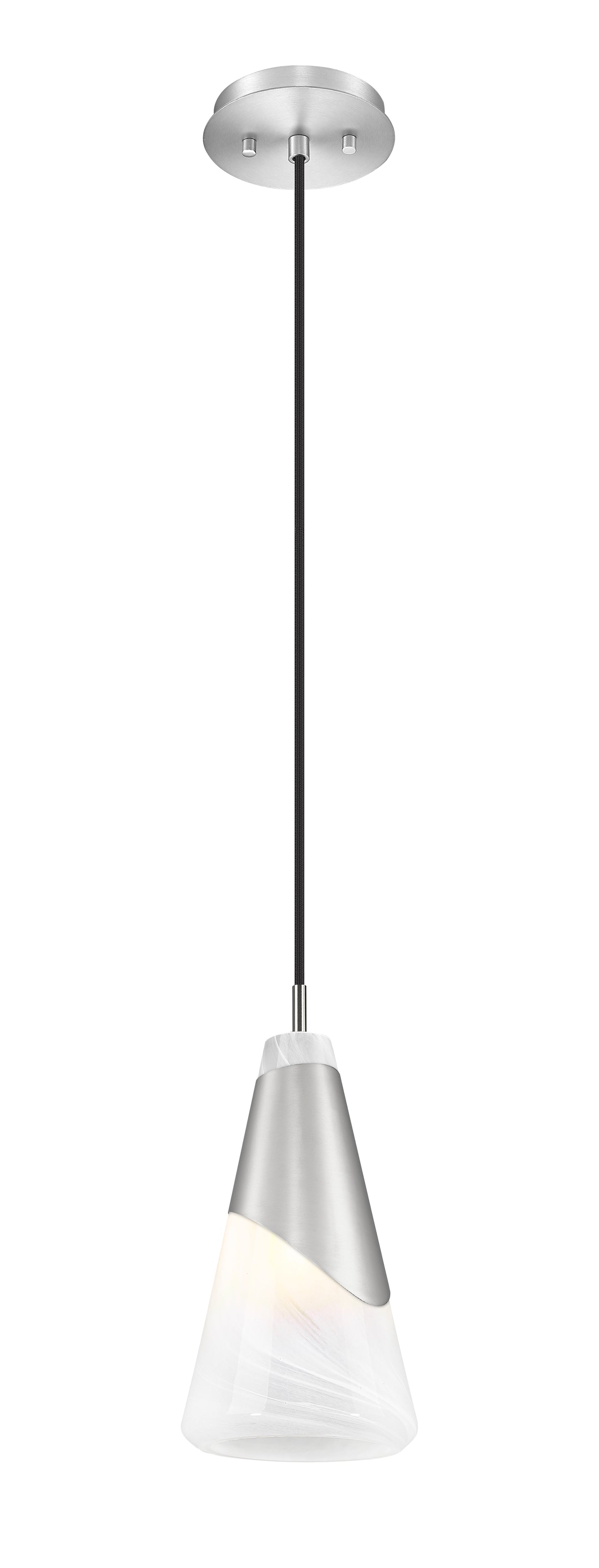 828P6-BN - Aimie 1 Light 6" Pendant - Brushed Nickel