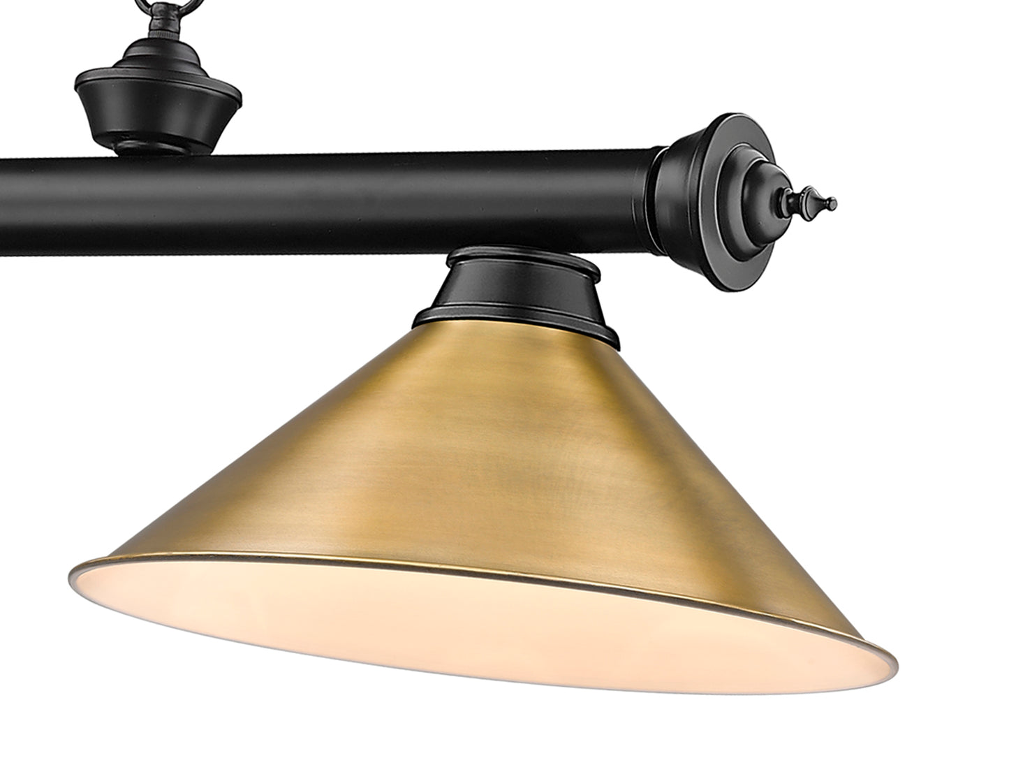 2306-3MB-RB15 - Cordon 3 Light 57" Billiard - Matte Black