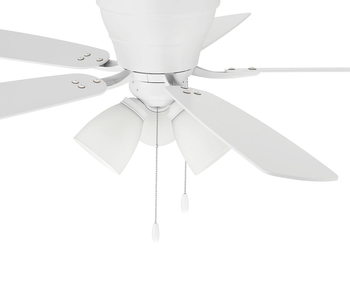 WHL52W5C3 - Wheeler 52 3-Light 52" 5 Blade Ceiling Fan with Light Kit - White