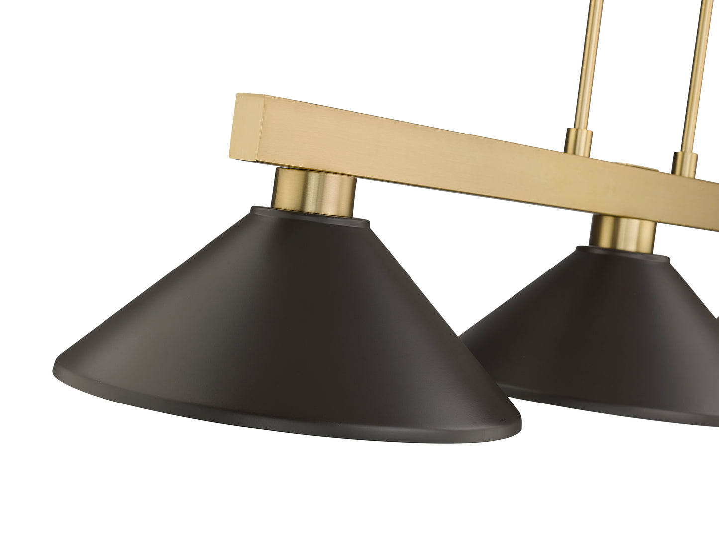 152MGLD-MBRZ - Cobalt 3 Light 50" Billiard - Modern Gold