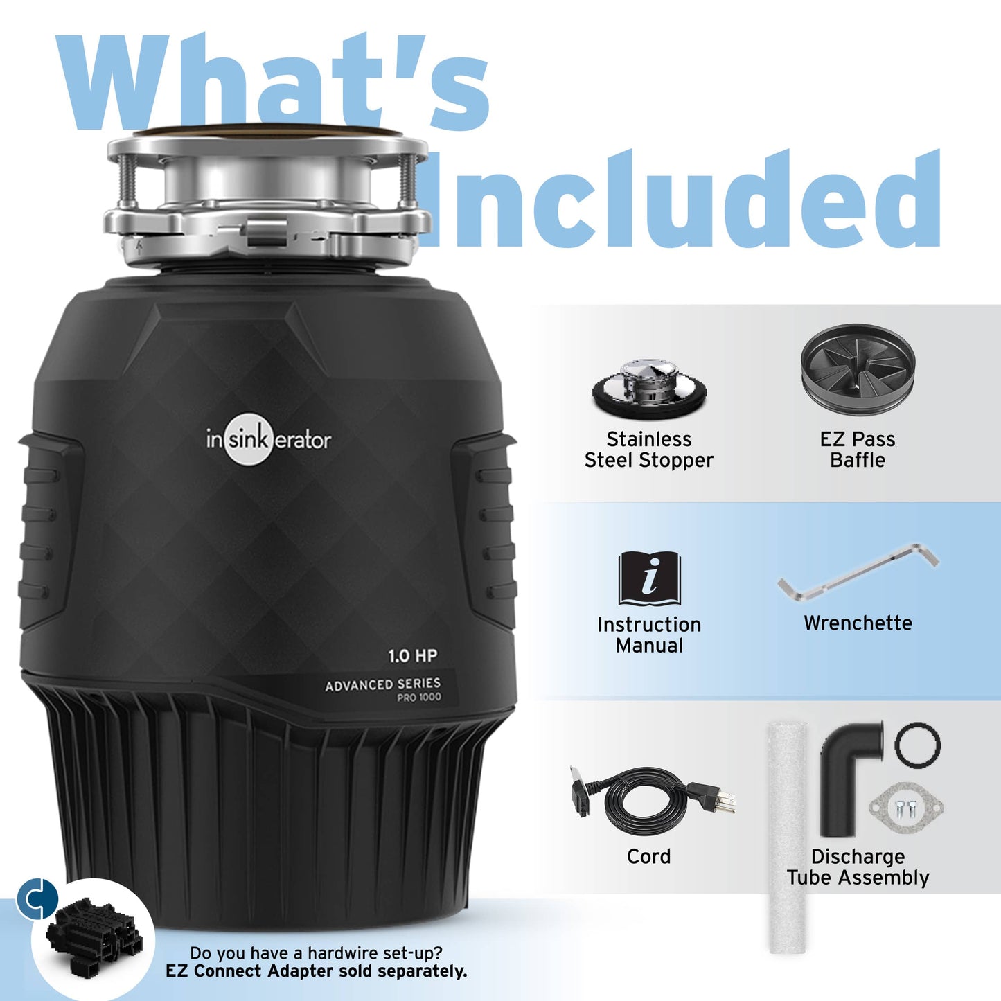 79852K-ISE - Pro 1000 Garbage Disposal with Cord - 1 HP