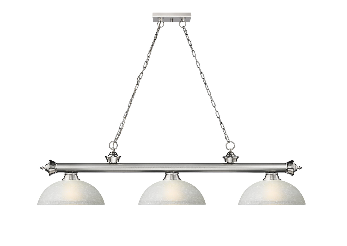 2306-3BN-DWL14 - Cordon 3 Light 57" Billiard - Brushed Nickel