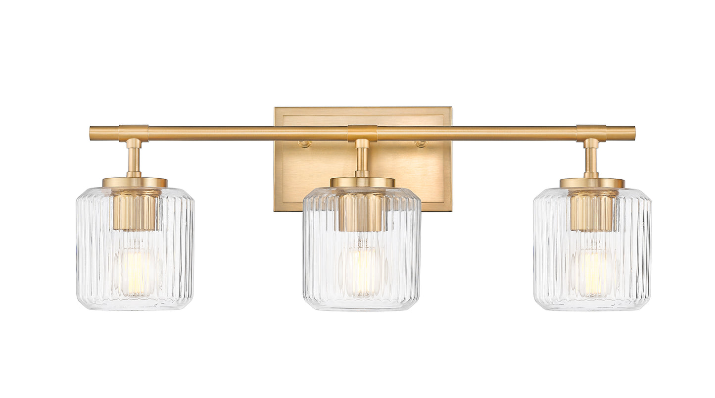 7515-3V-MGLD - Landon 3 Light 24" Vanity - Modern Gold