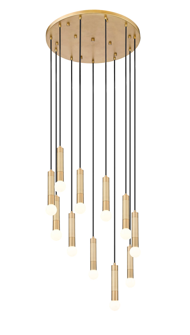 1956P-11R-MGLD - Stari 11 Light 24" Chandelier - Modern Gold