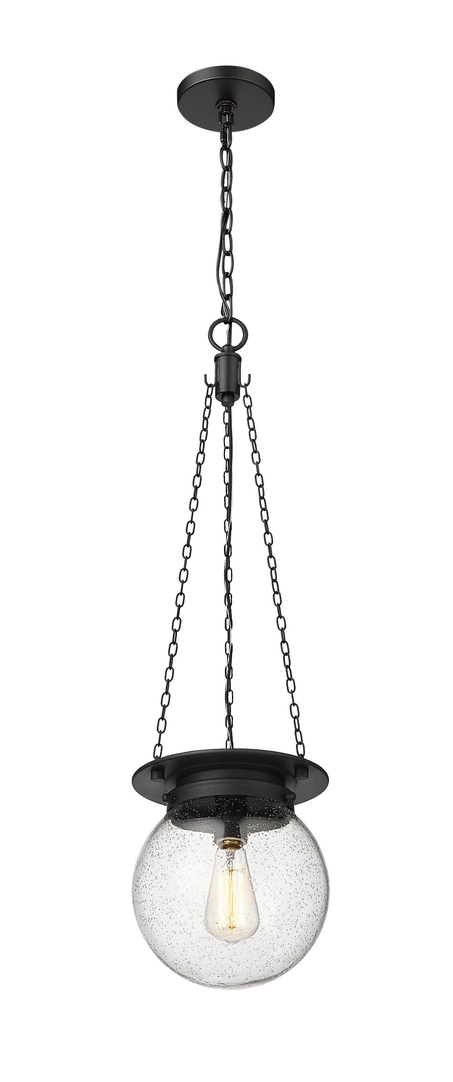 7506P9-MB - Calhoun 1 Light 9" Pendant - Matte black