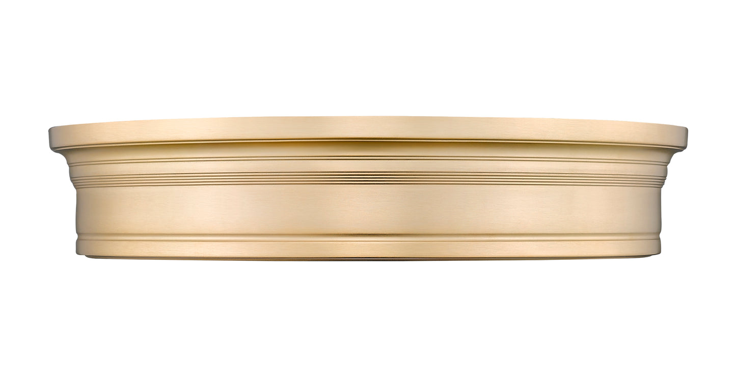 7702F20-MGLD-LED - Bentley 1 Light Flush 20" Mount - Modern Gold