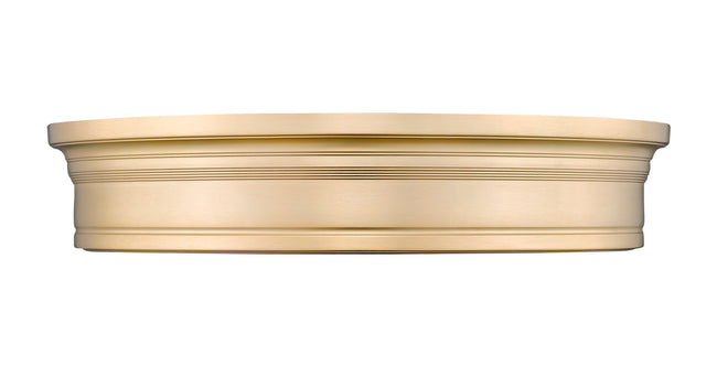 7702F20-MGLD-LED - Bentley 1 Light Flush 20" Mount - Modern Gold