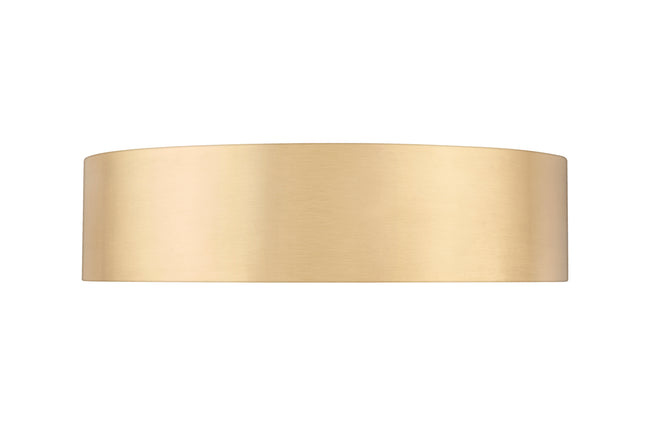 1017F16-MGLD-LED - Coronado 1 Light Flush 16" Mount - Modern Gold