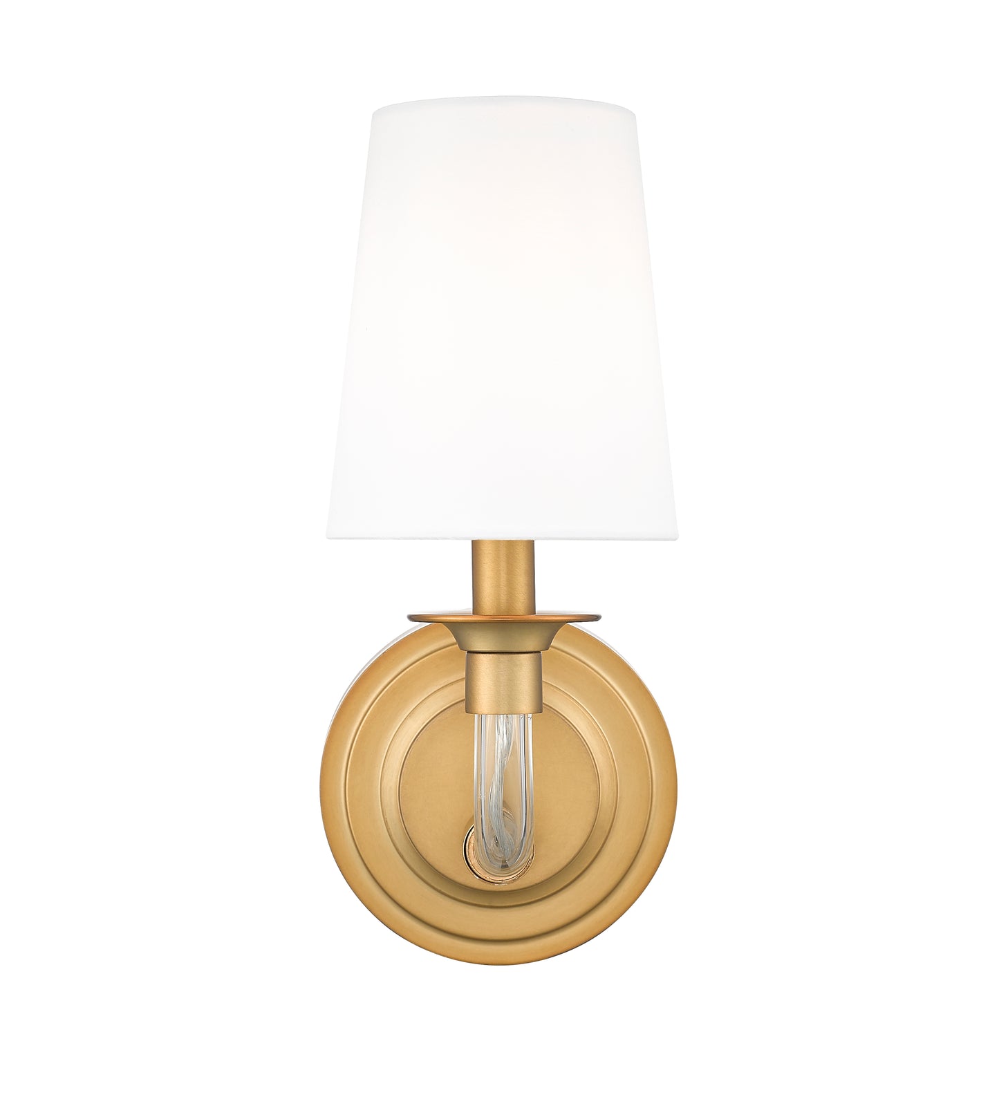 1950-1S-RB - Katerina 1 Light Wall 12" Sconce - Rubbed Brass