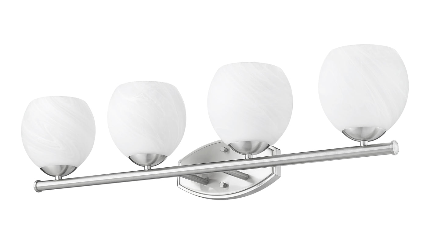 1963-4V-BN - Colette 4 Light 32" Vanity - Brushed Nickel