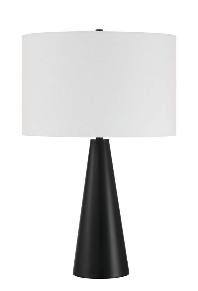 87013FB-T - Keefer 1 Light 25" High Table Lamp - Flat Black