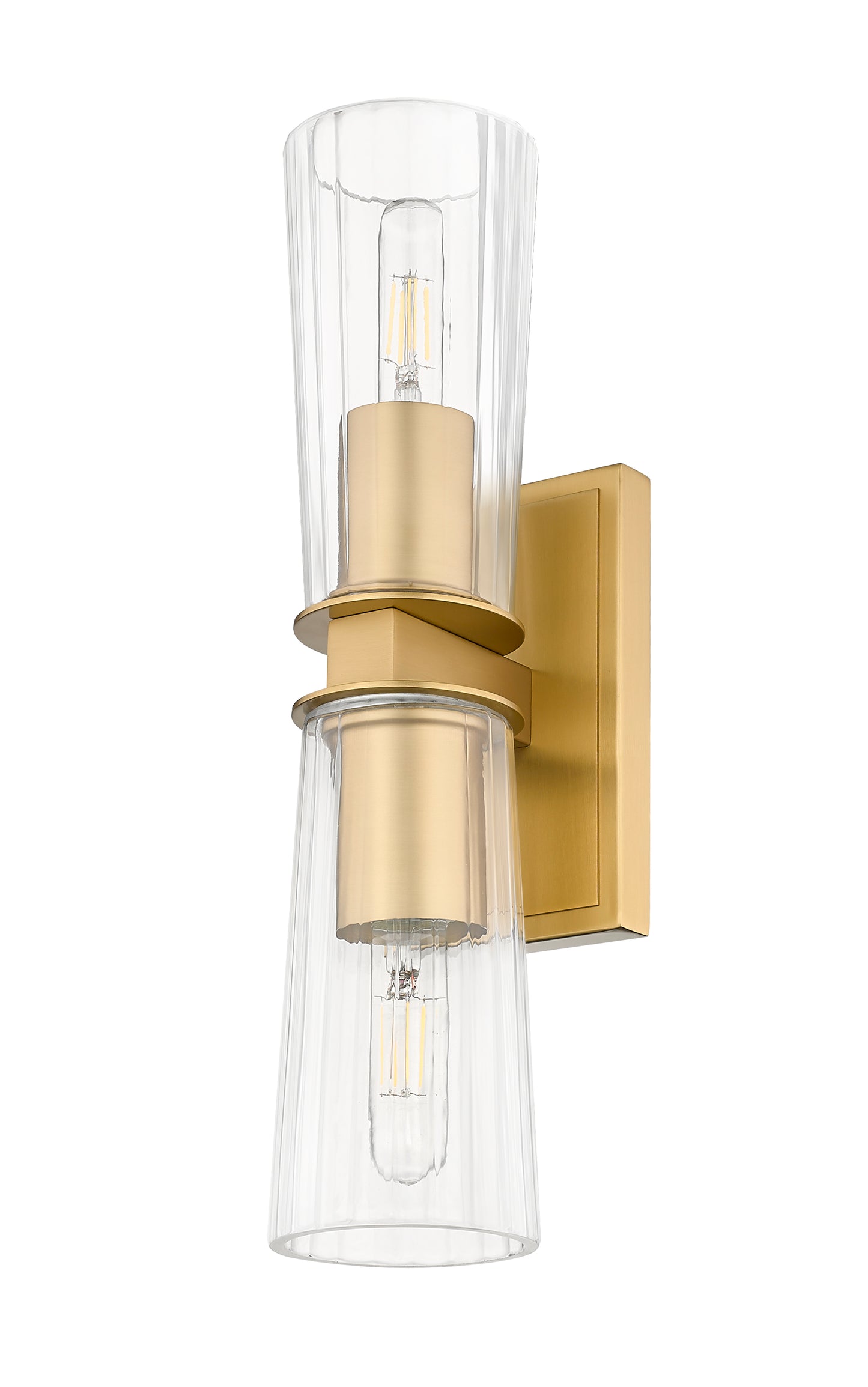826-2S-MGLD - Titus 2 Light Wall 18" Sconce - Modern Gold