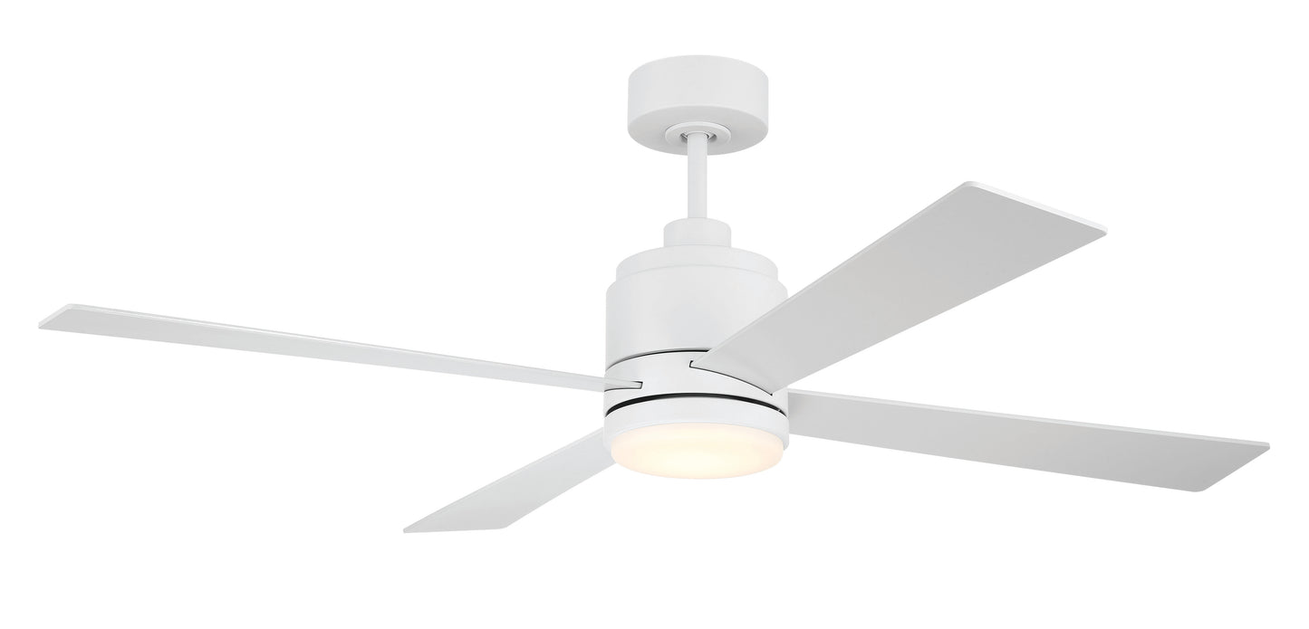 MCY52W4 - McCoy 52 4 Blade 52" 4 Blade Ceiling Fan with Light Kit - White