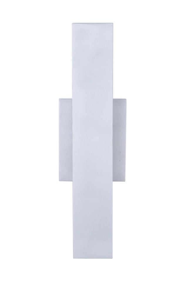 ZA2600-BAO-LED - Rens 1 Light 16" High Outdoor Wall Lantern - Brushed Aluminum