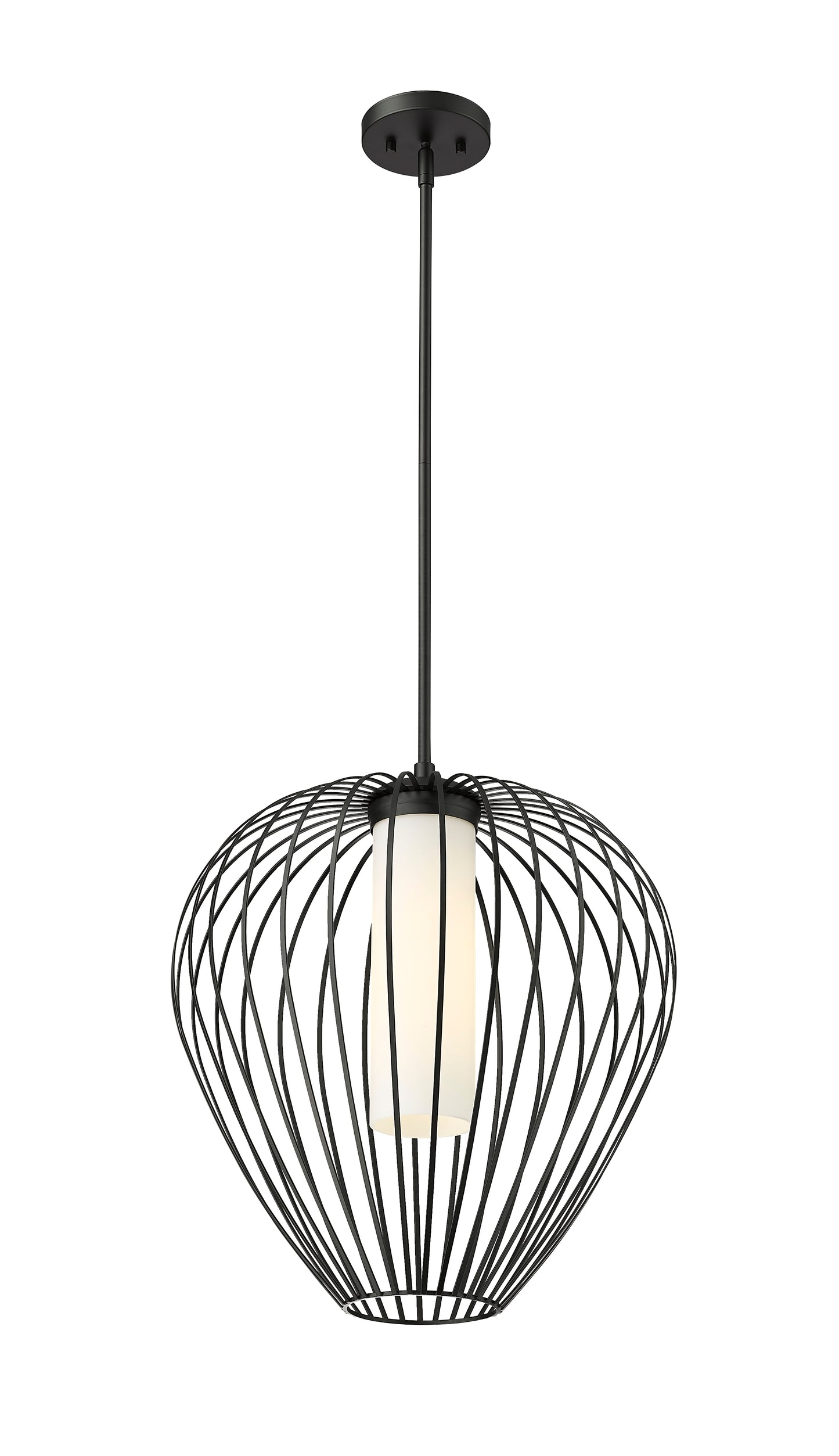 7507-18MB - Savanti 1 Light 18" Pendant - Matte Black