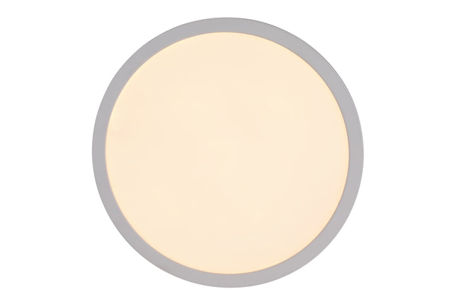 X9412-W-LED-5CCT - Slim Line II 1 Light 12" Wide Flush Mount - White