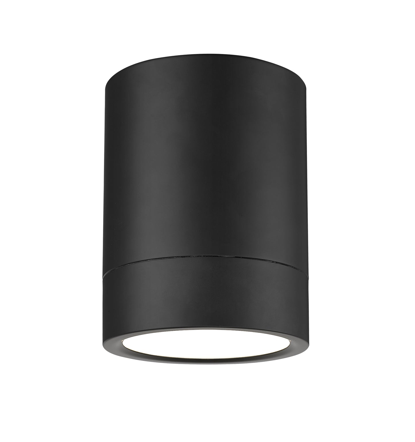 1006F6-MB-LED - Algar 1 Light Flush 6" Mount - Matte Black