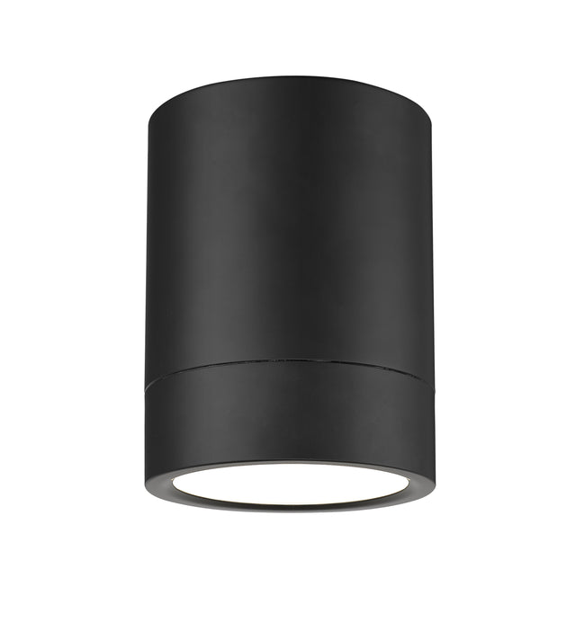 1006F6-MB-LED - Algar 1 Light Flush 6" Mount - Matte Black