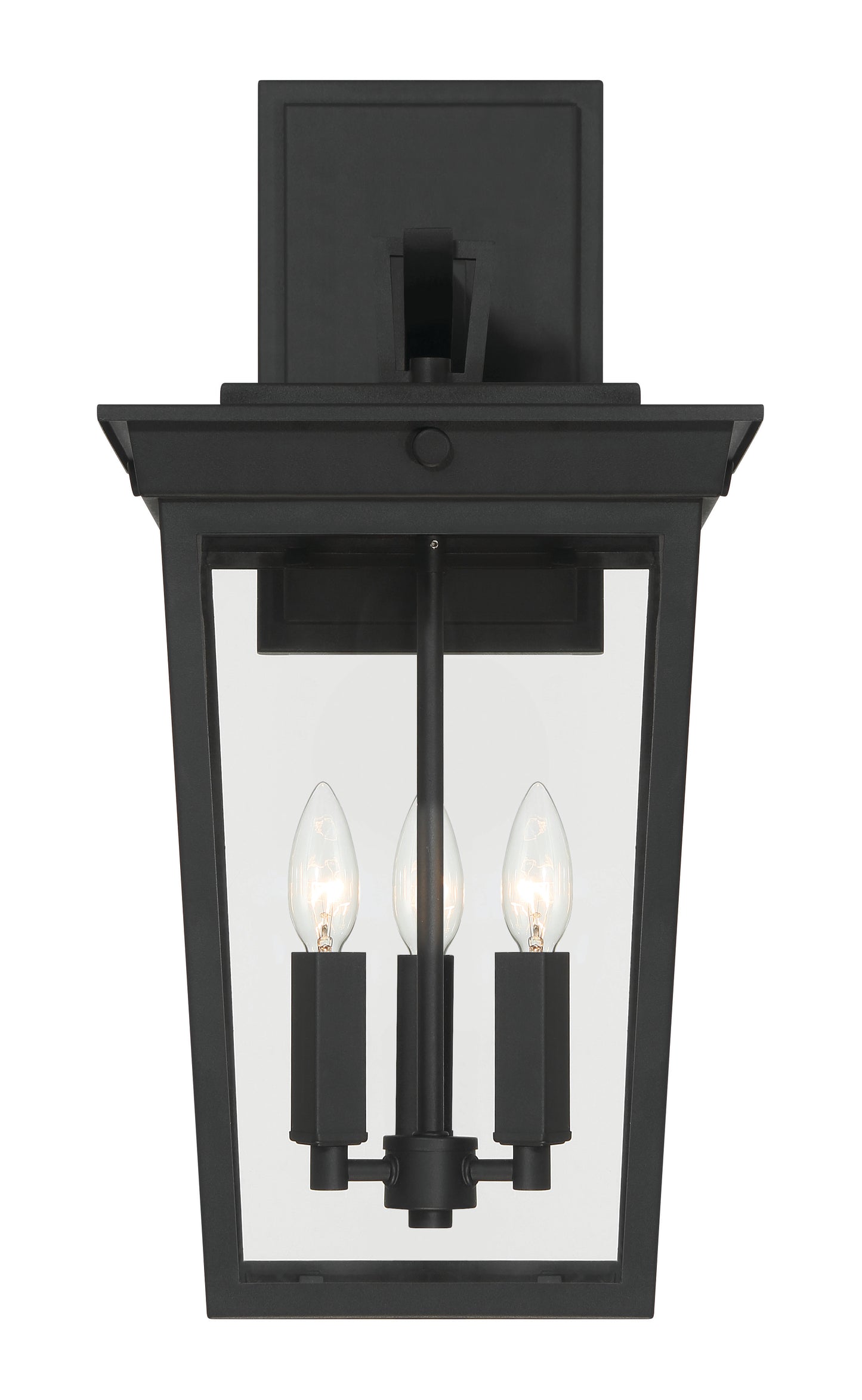 ZA7814-TB - Duncan 3 Light 22" High Outdoor Wall Lantern - Textured Black