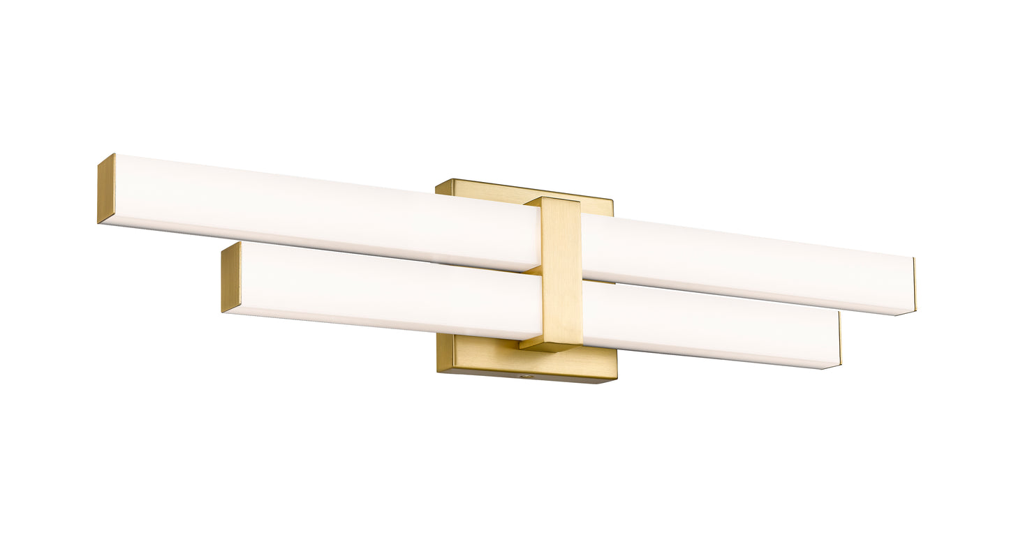 1008-25W-MGLD-LED - Zane 2 Light 25" Vanity - Modern Gold