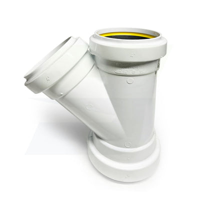gasketed wye sewer fitting side view