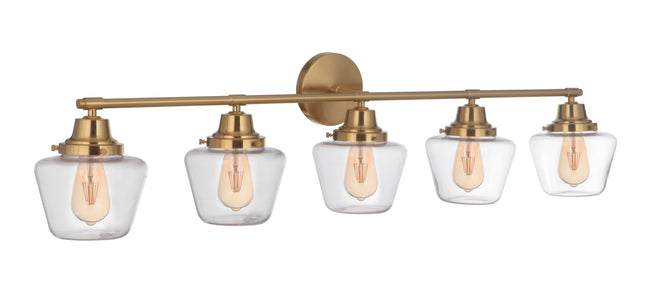 19548SB5 - Essex 5 Light 48" Wide Vanity Light - Satin Brass