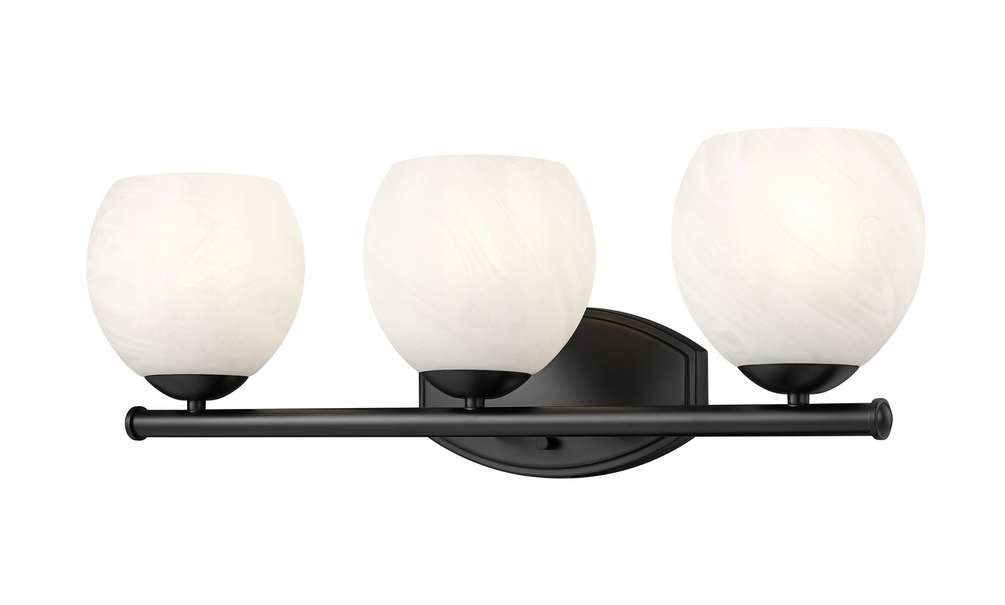 1963-3V-MB - Colette 3 Light 24" Vanity - Matte Black