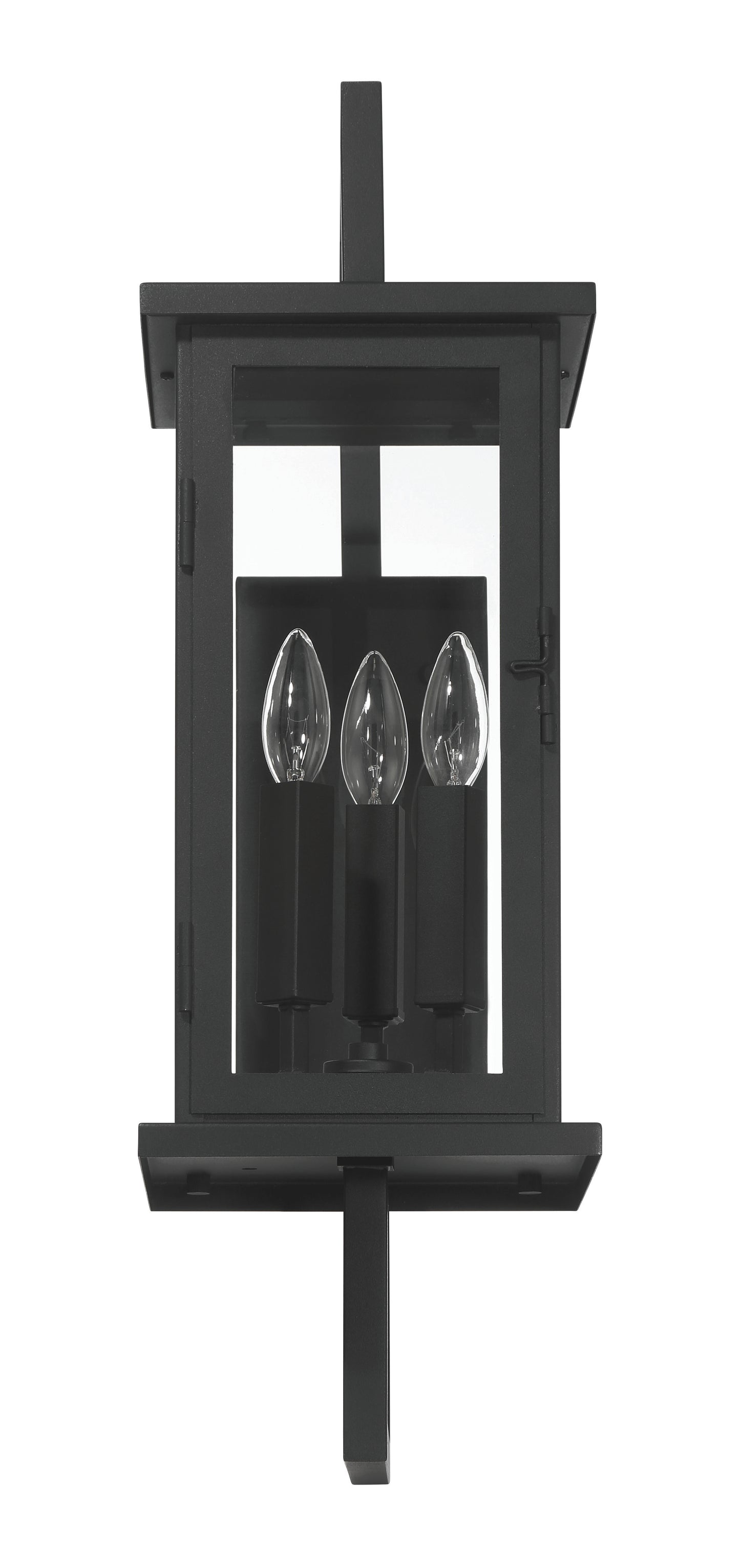 ZA8010-TB - Jordan 3 Light 25" High Outdoor Wall Lantern - Textured Black