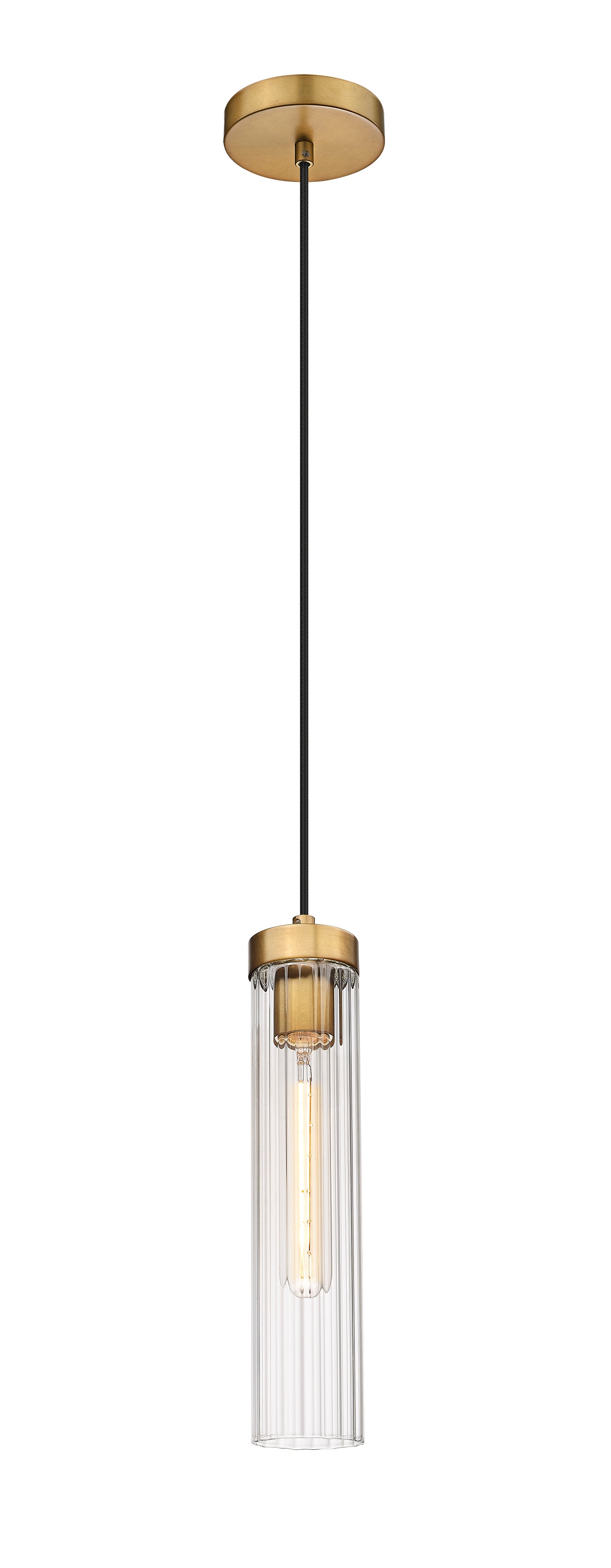 740P-RB - Beau 1 Light 5" Pendant - Rubbed Brass