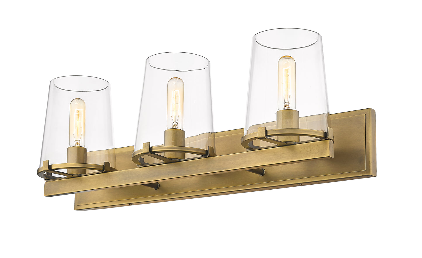 3032-3V-RB - Callista 3 Light 28" Vanity - Rubbed Brass