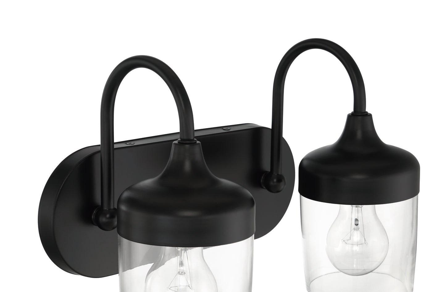 58102-FB - Wrenn 2 Light 12.75" Wide Vanity Light - Flat Black