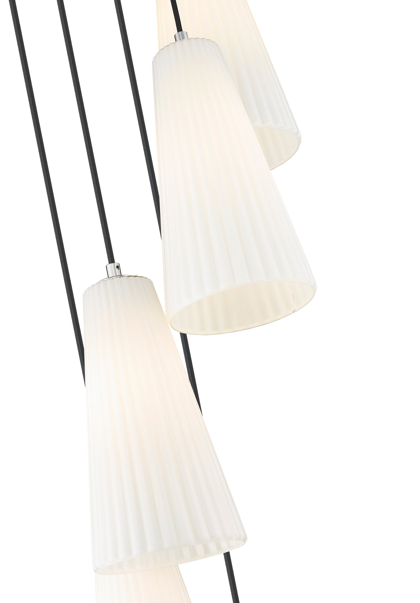 3043P7-5R-BN - Farrell 5 Light 12" Chandelier - Brushed Nickel