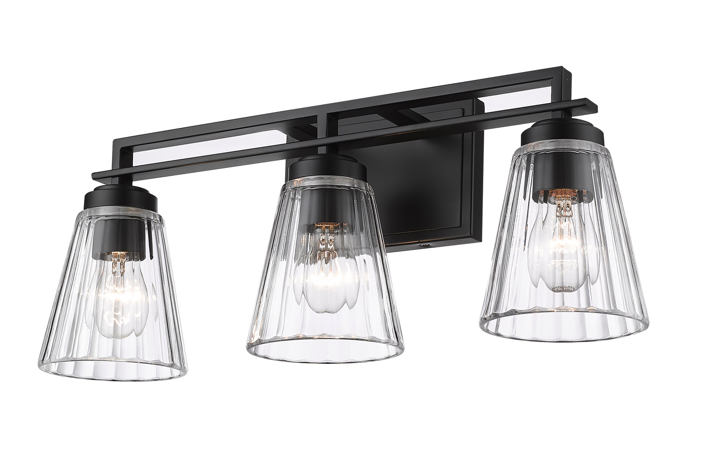 823-3V-MB - Lyna 3 Light 22" Vanity - Matte Black