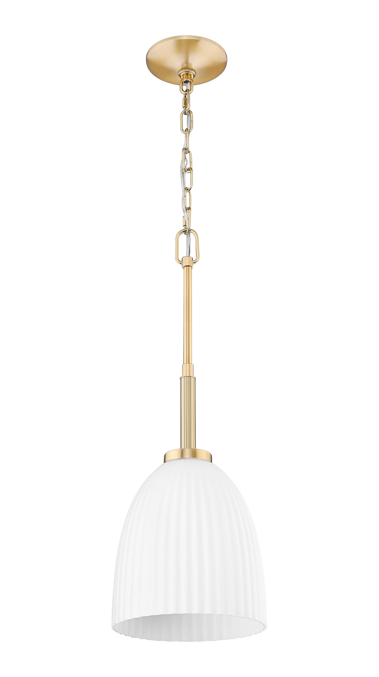 7518P8-MGLD - Naya 1 Light 8" Pendant - Modern Gold